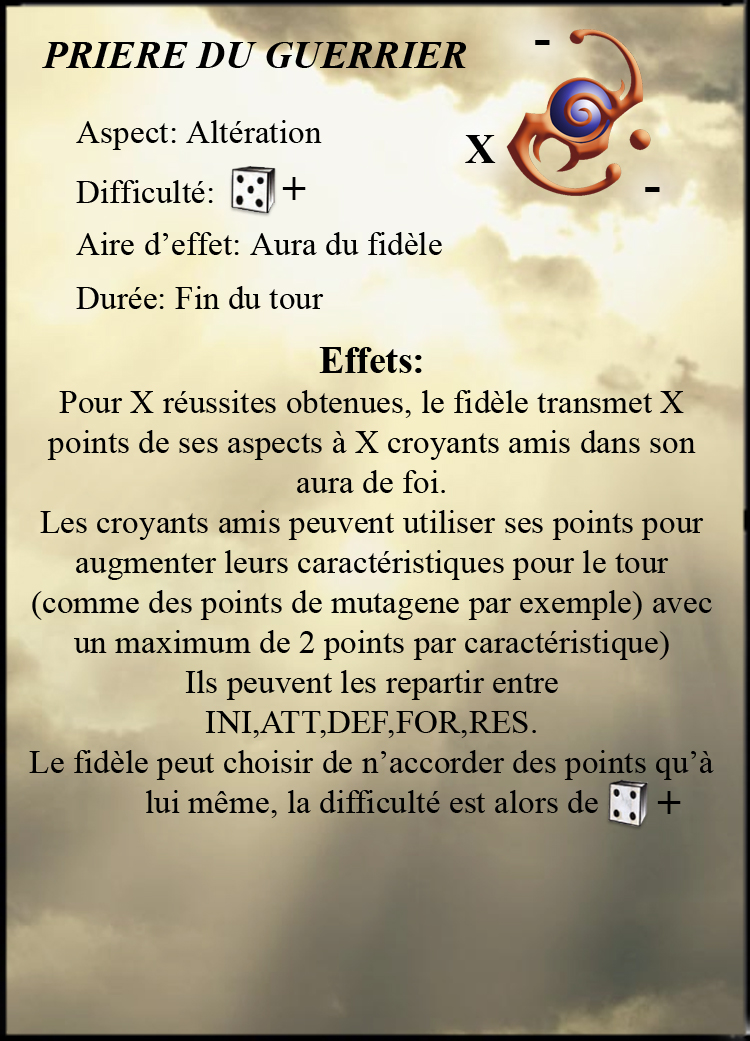 Prière du Guerrier